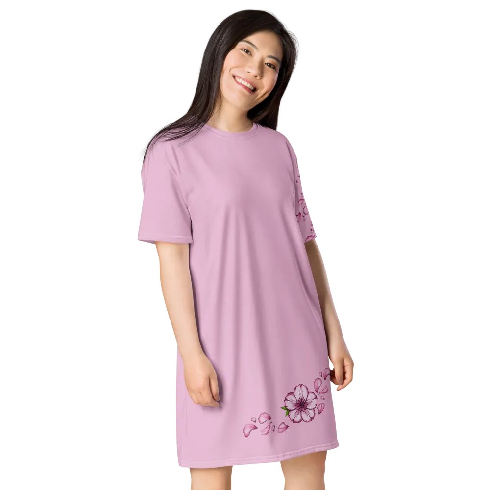 "Blossomz At Twilight" T-Shirt Dress product image (8)