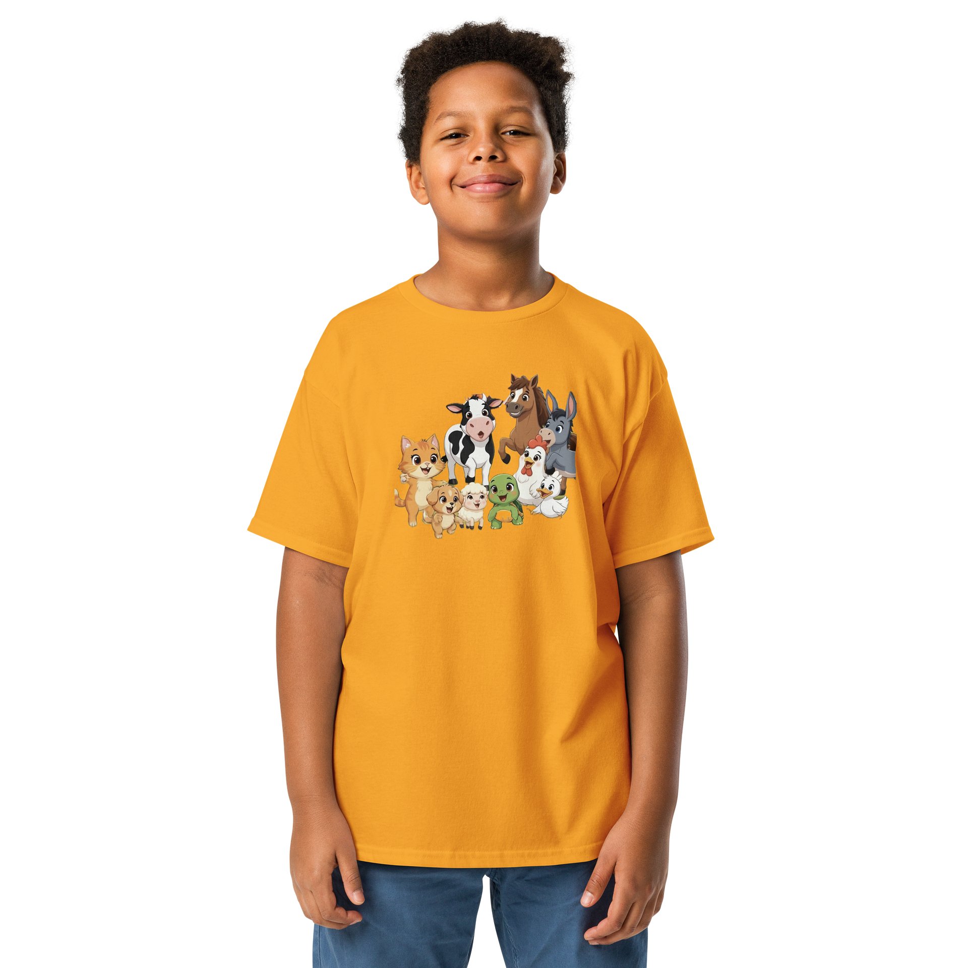Cute Farm Animal Crew Youth Tee product image (1)