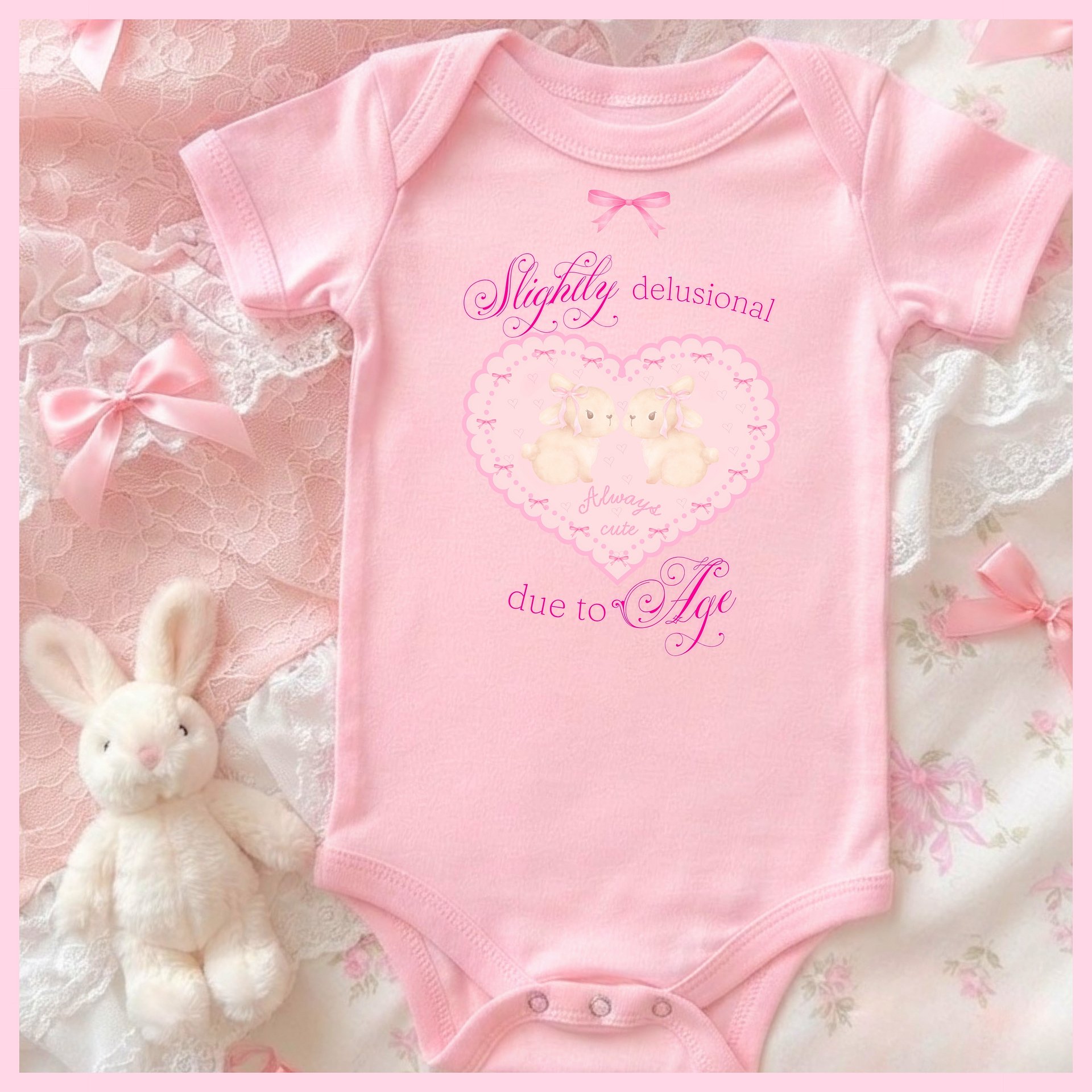 Slightly delusional due to Age🩷Super Soft🪽Onesie🩷 product image (1)