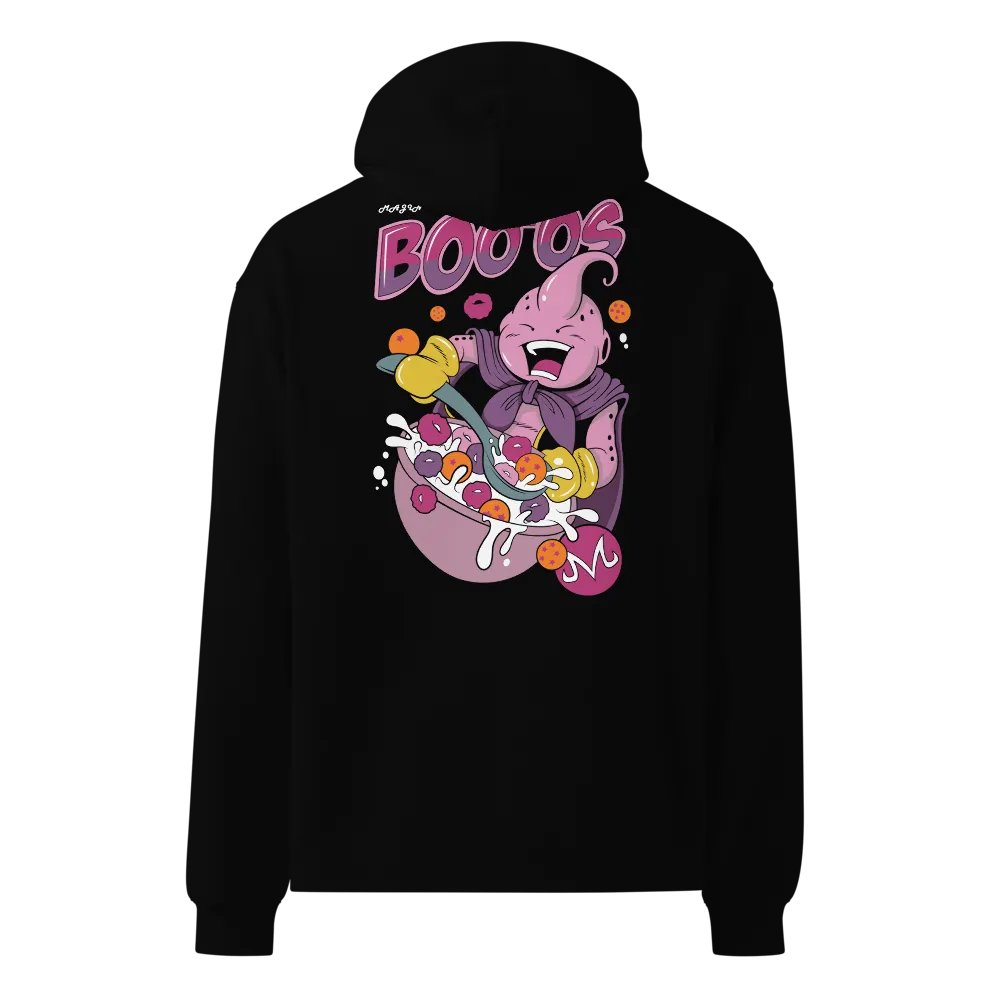Boo'os Cereal Lover Oversized Hoodie – Dragon Ball Majin Buu-Inspired Sweatshirt for Fans product image (1)
