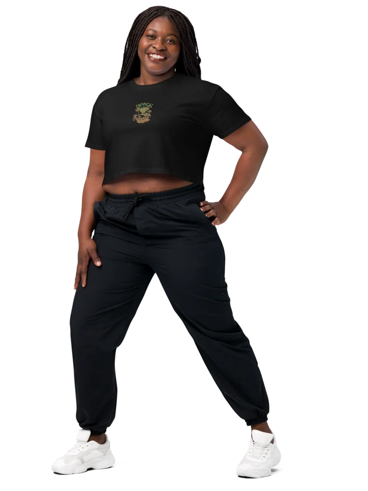 Tropical Breeze Embroidery Crop Top product image (1)