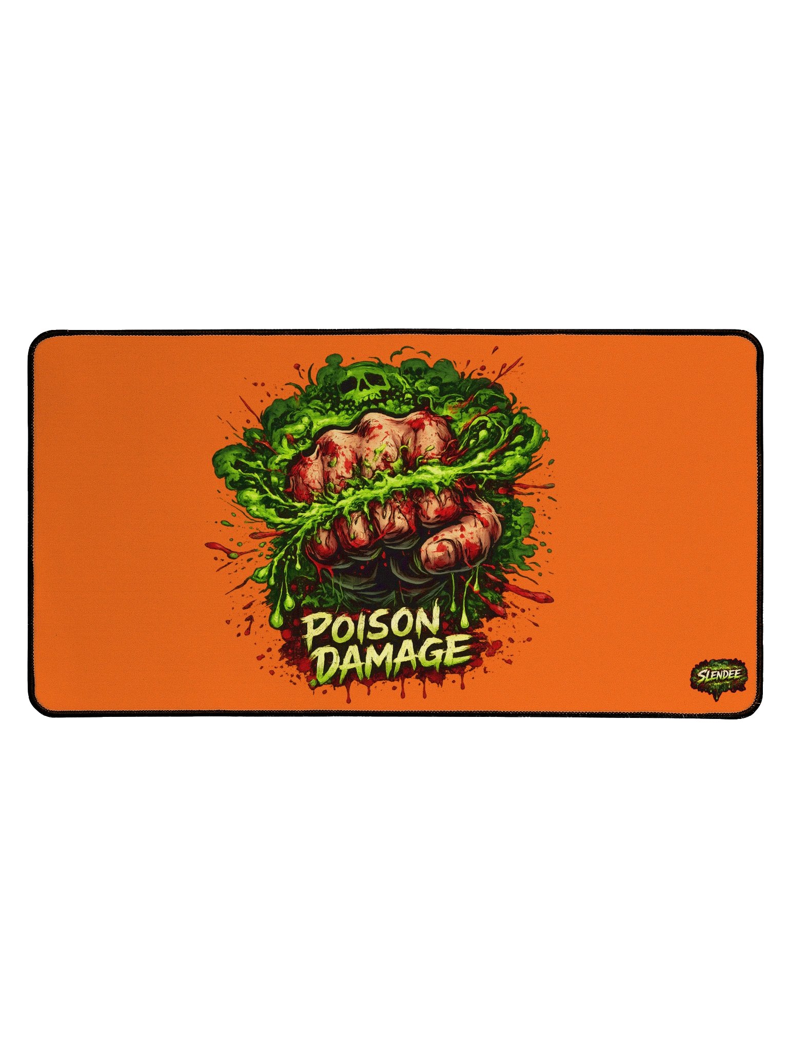 POISON DAMAGE DESK MAT ORANGE product image (1)