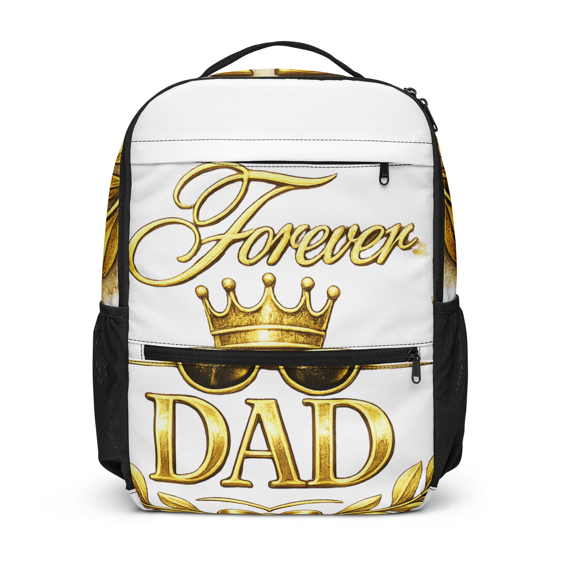 Forever Dad Gold Crown Backpack product image (1)