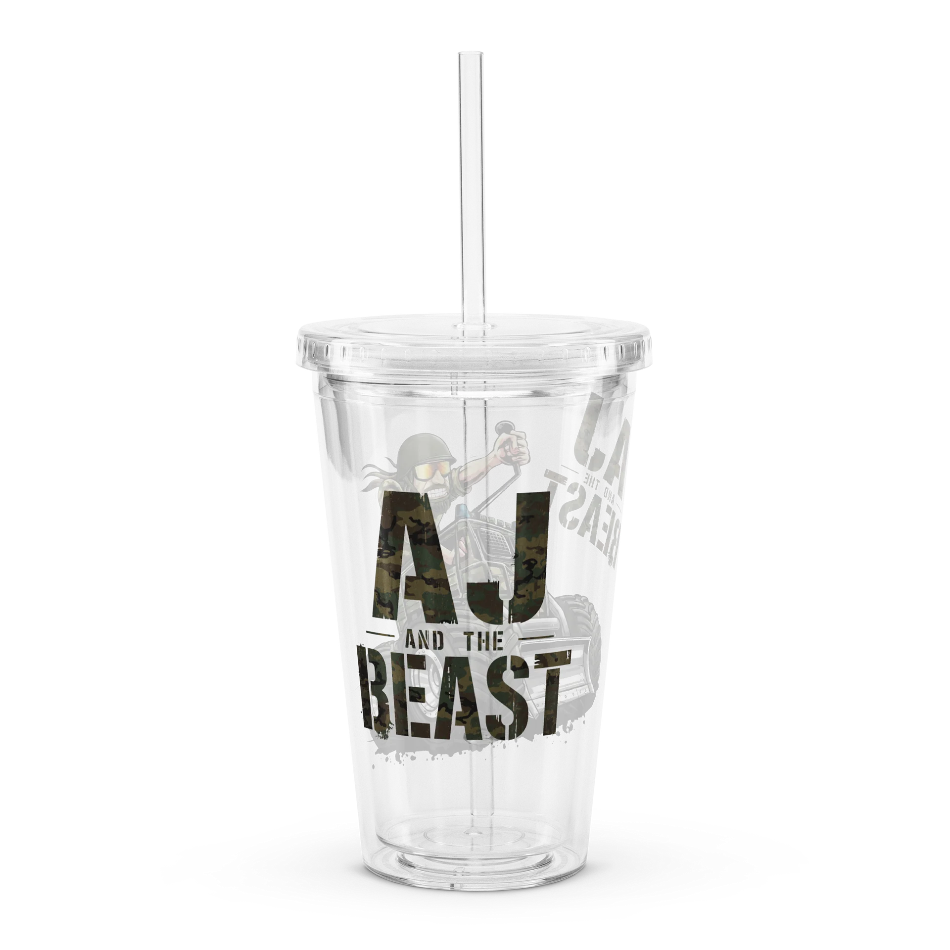 Double Wall Clear Plastic Tumbler (16 oz) : CAMO product image (4)