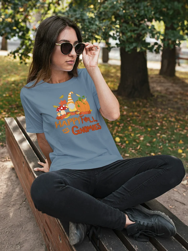 Fall with my Gnomies "Happy Fall" Design Bella+Canvas Supersoft T-Shirt product image (1)