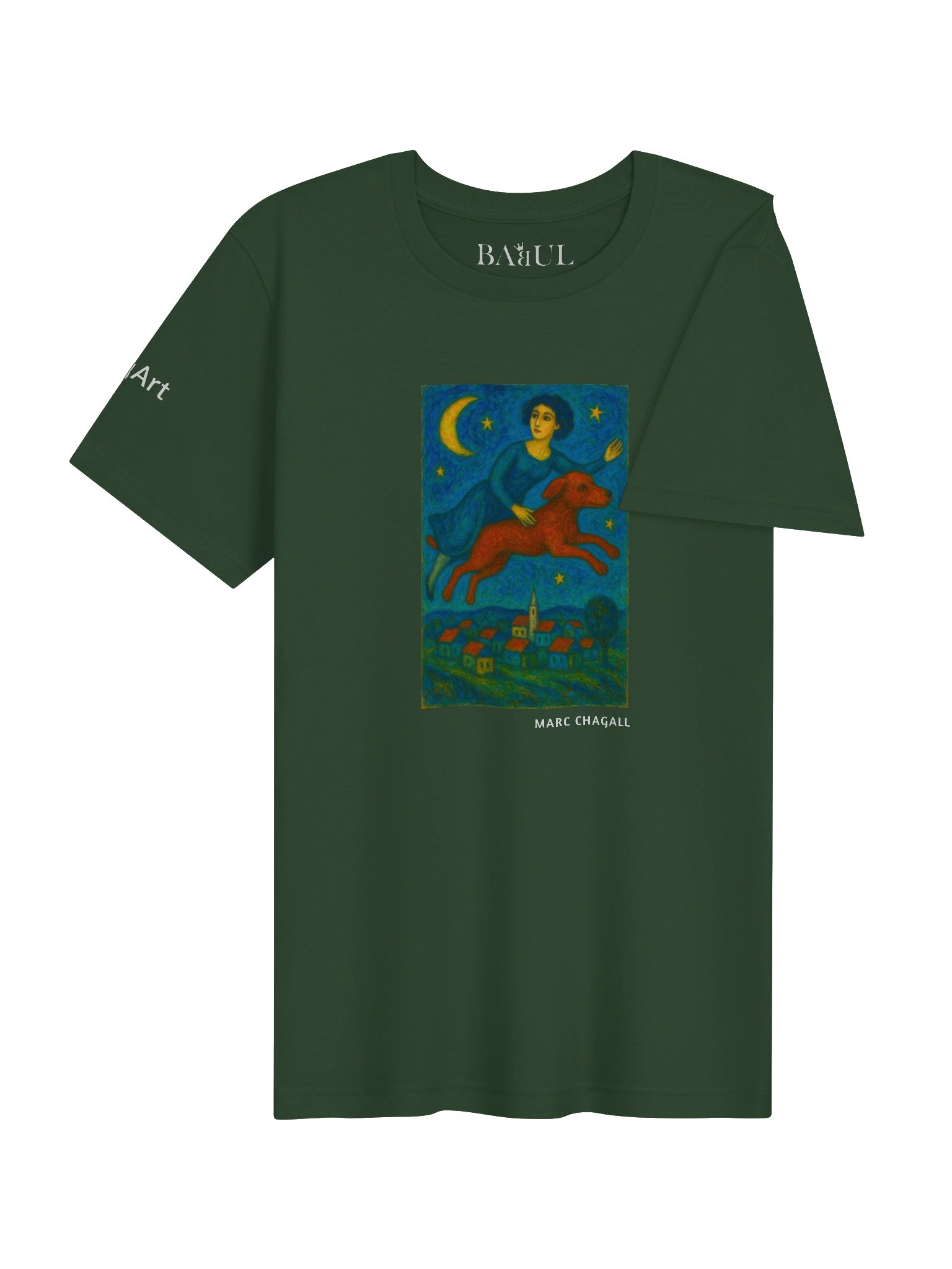 DOGART Unisex Jersey Dog T-Shirt - MARC CHAGALL - Iconic Painting Reimagined with Dogs product image (3)