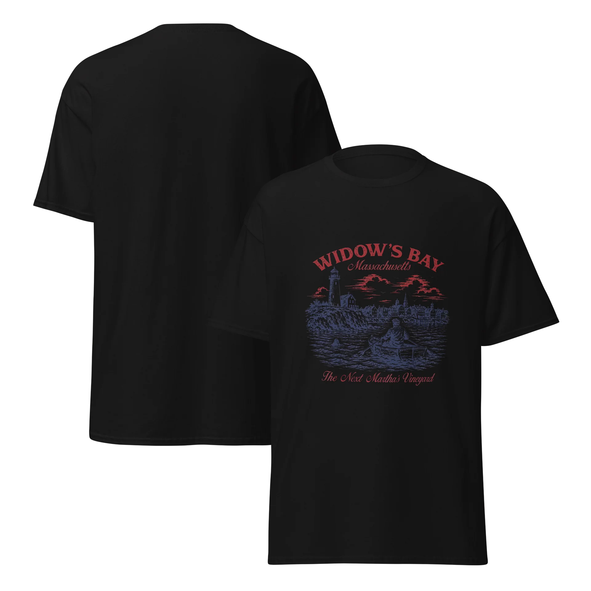 Widow’s Bay Massachusetts Shirt – Vintage Coastal Graphic Tee product image (21)