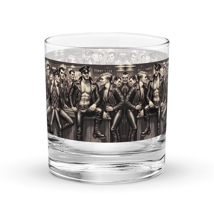 To Sir With Love Leather Heritage Wrap Glass – Premium Barware with Iconic Design product image (2)
