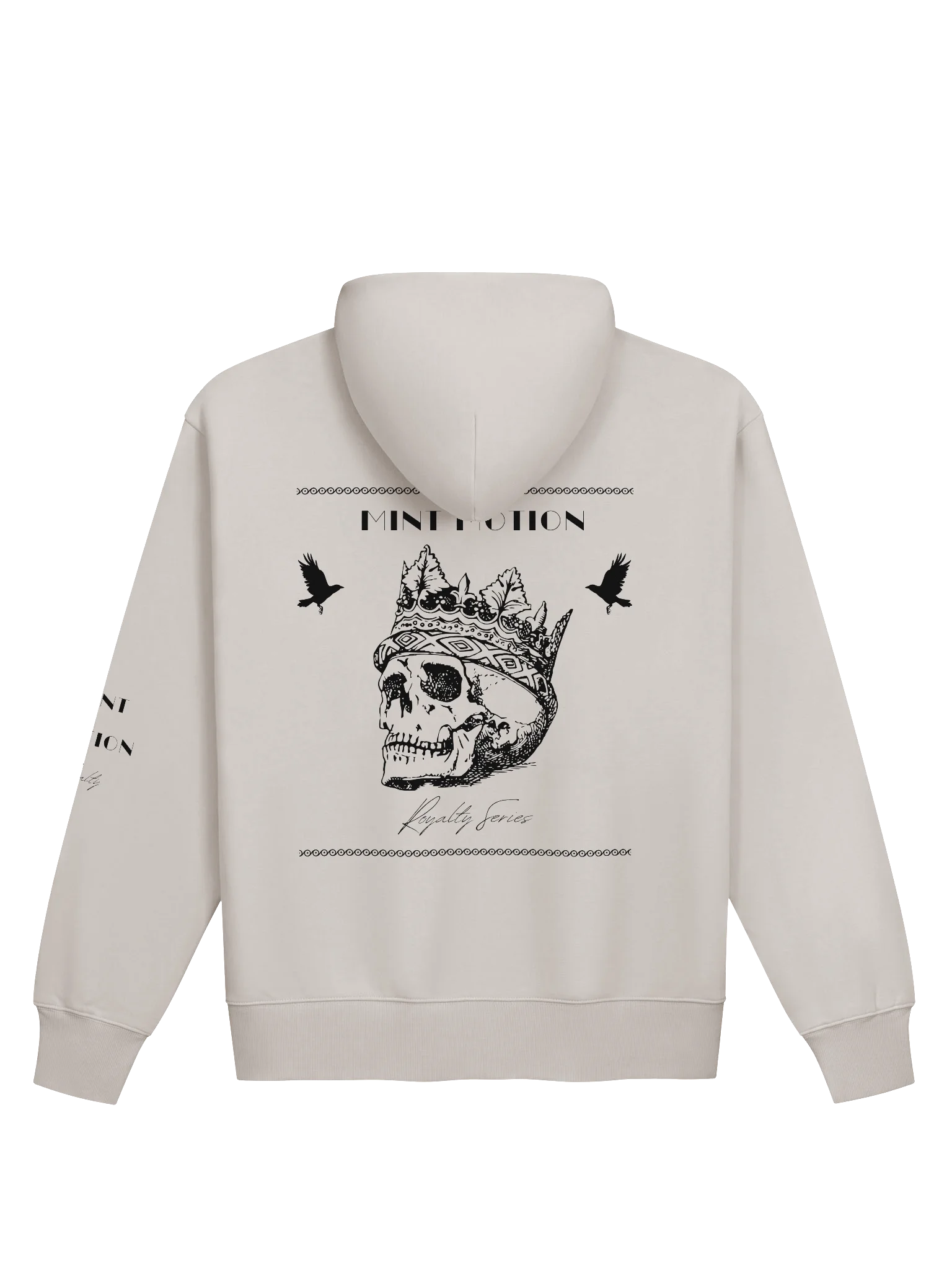 Royalty Series Black Print Comfort Zip Hoodie product image (2)