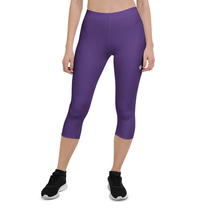 His House Womens Performance Crop Leggings - Purple product image (1)