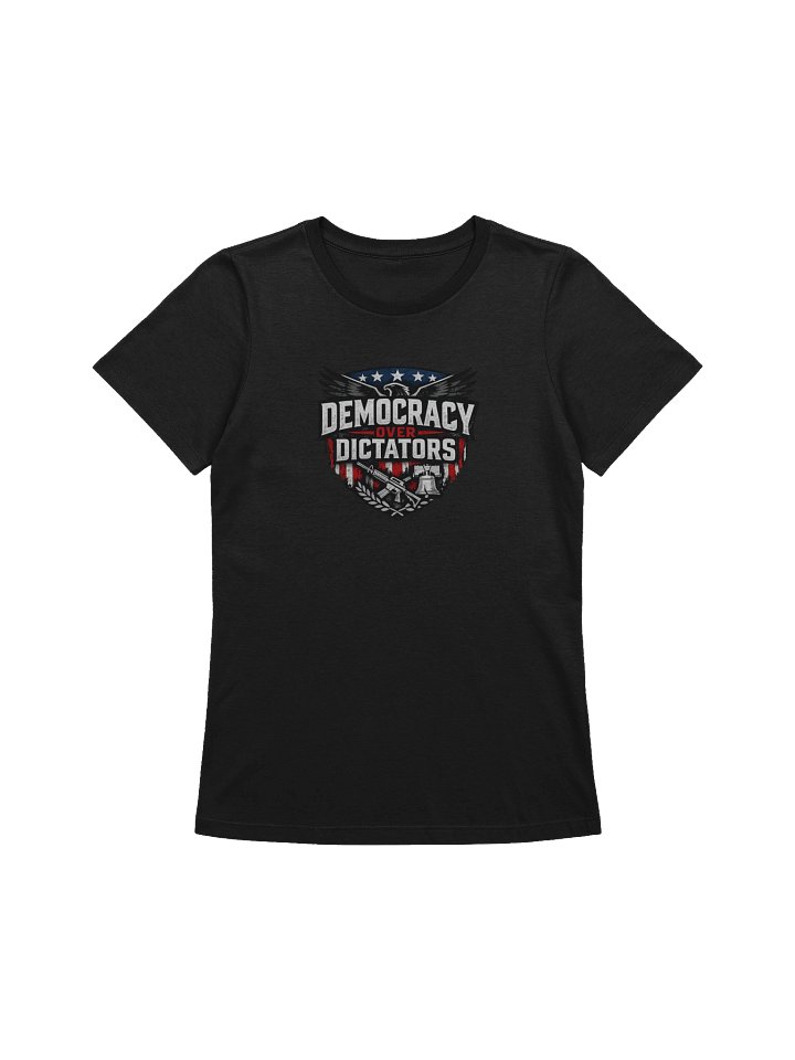 Democracy Over Dictators Patriotic Emblem Tee product image (2)