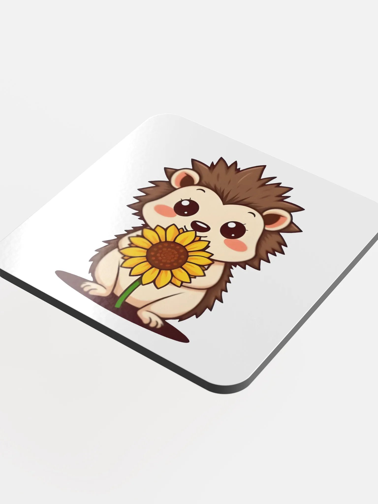 Sunflower Hedgehog Cork Coaster product image (4)