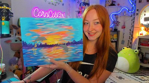 Dolphins for summer!!🐬

I’m having so much fun with painting streams. It feels good to take a little break from gaming & croc...