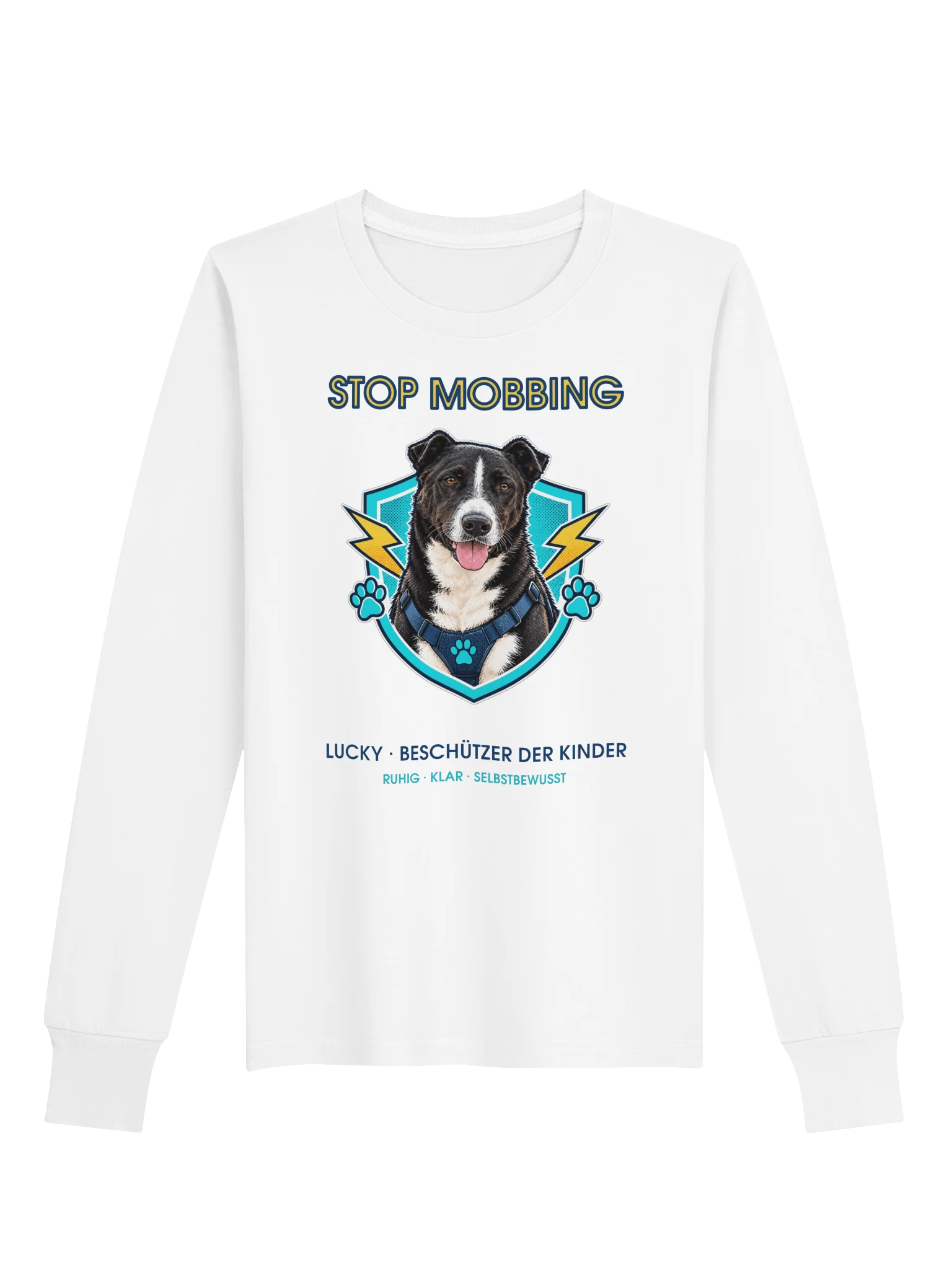 DogKids Stop Mobbing Langarmshirt – Lucky HeroDog product image (1)