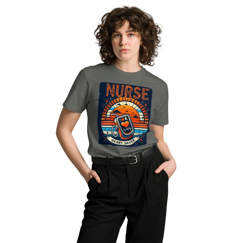 Heart Saver Nurse Sunset T-shirt product image (9)