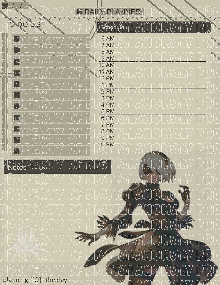 NA Daily Planner for PDF Editor Apps (Xodo, GoodNotes, Adobe Acrobat, etc.) product image (1)