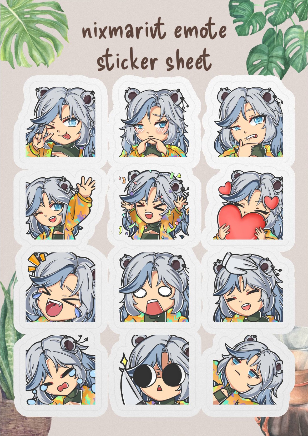 Emote Sticker Sheet product image (1)