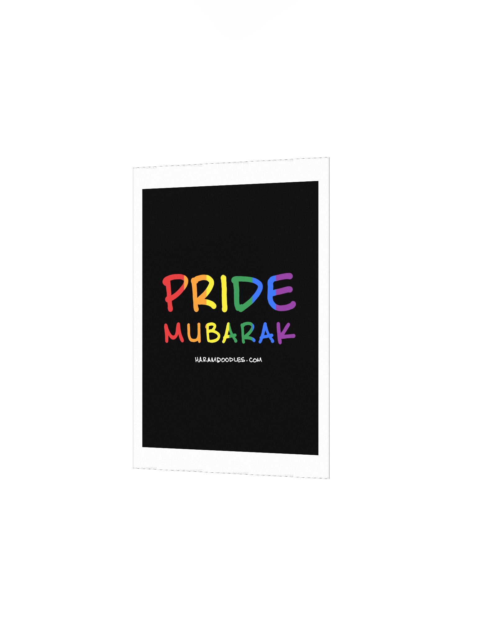 Rainbow Pride Mubarak Poster product image (2)