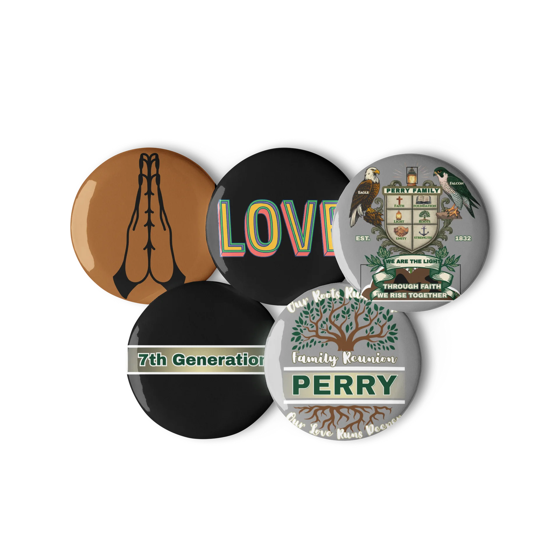 Pin Buttons for 7th Generation Perry Family Reunion 2026 | Legacy Edition product image (3)