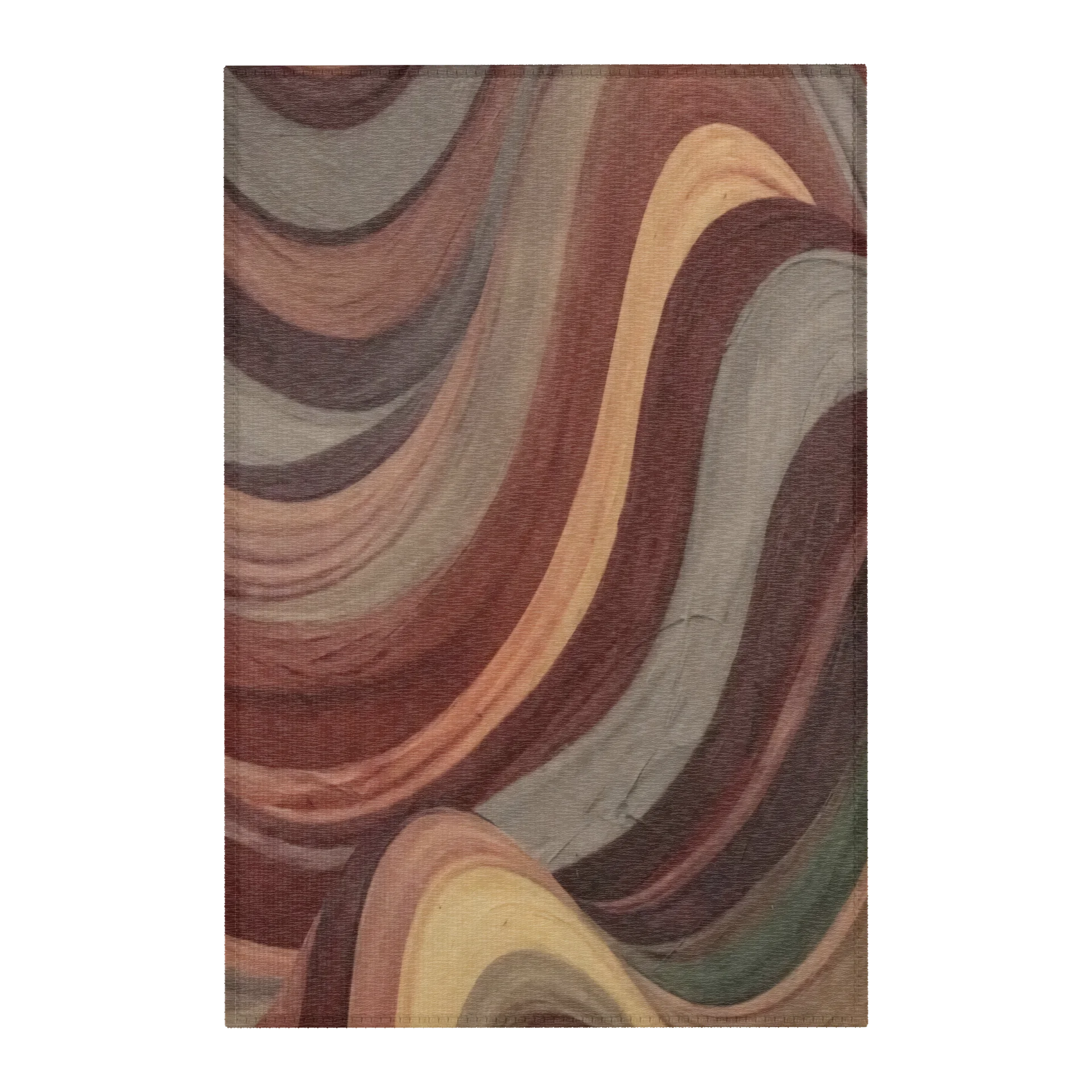 Burgundy Abstract Sunset - The Rug product image (1)