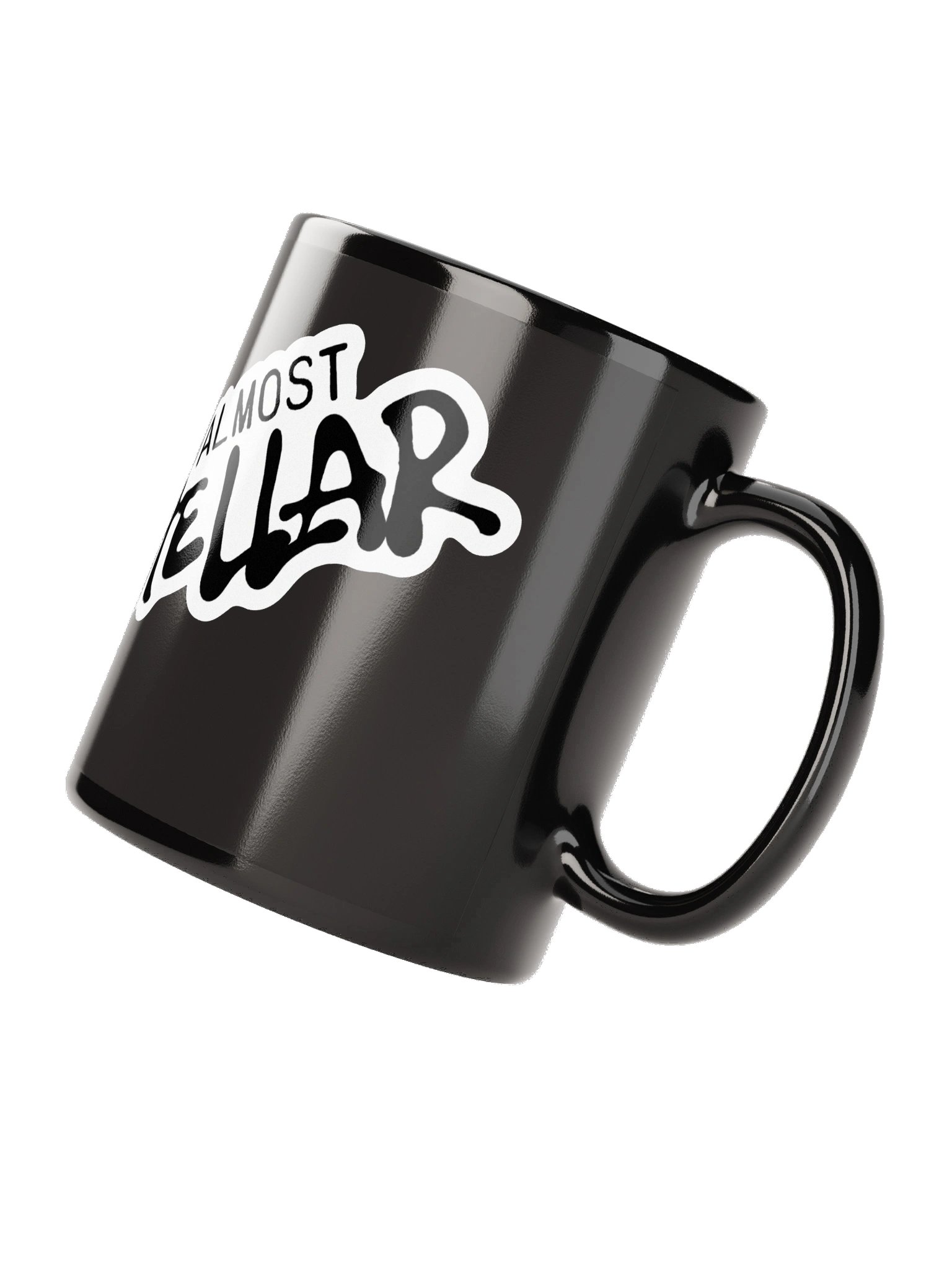 Almost Stellar Black Glossy Mug product image (7)
