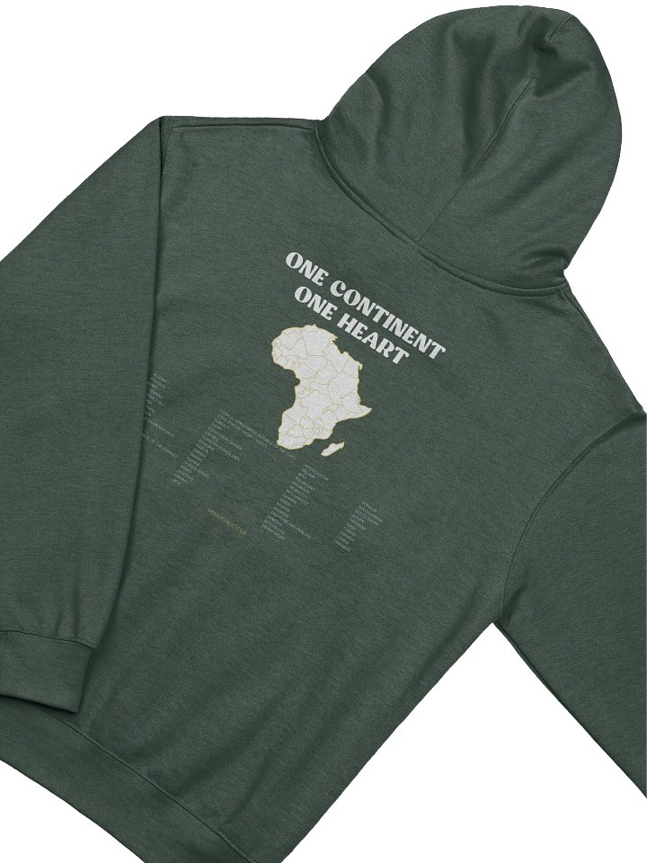 Africa United Midweight Hoodie – Unisex Sustainable African Map Sweatshirt product image (2)