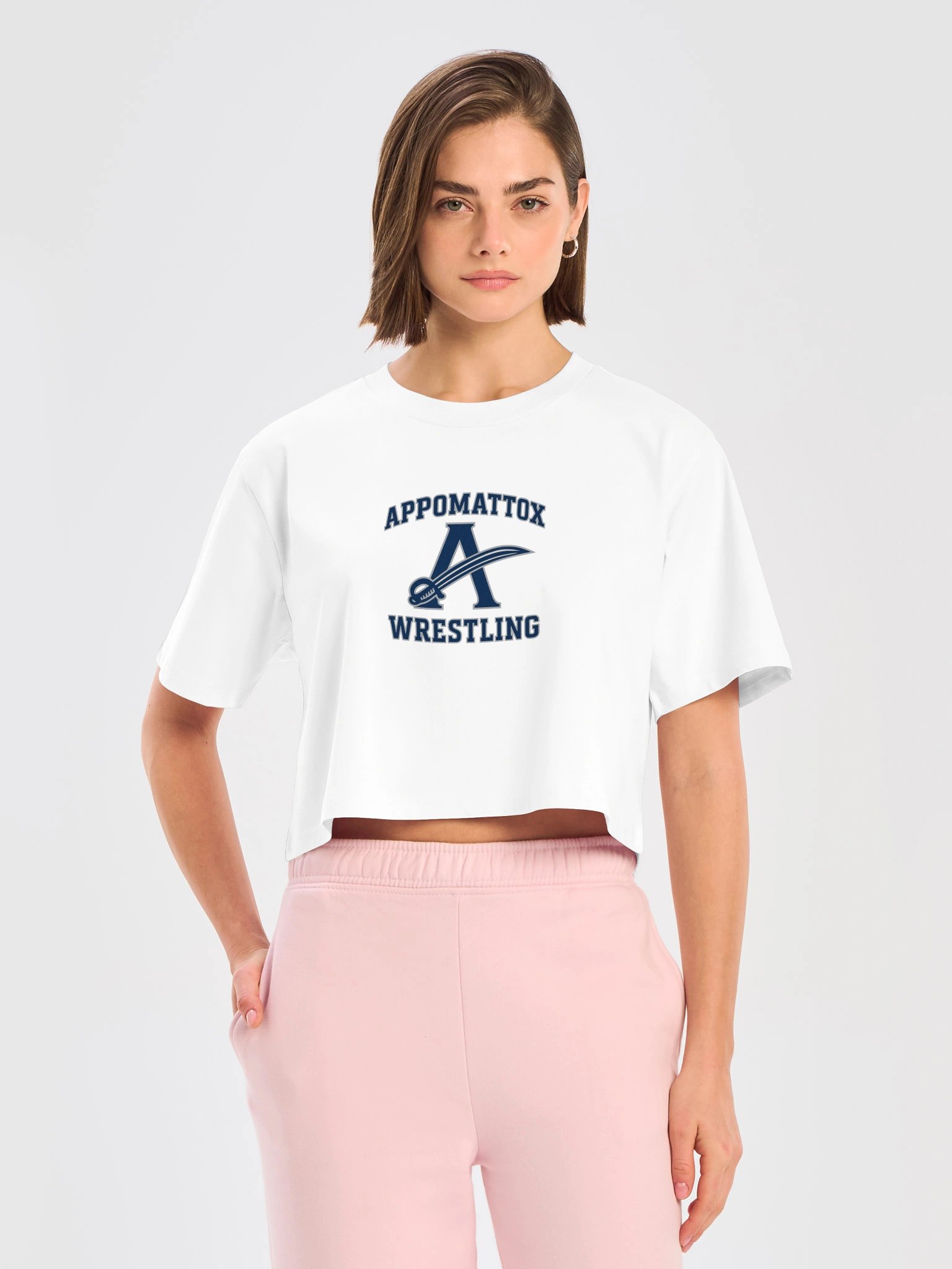 Appomattox Wrestling Crop T-Shirt product image (5)