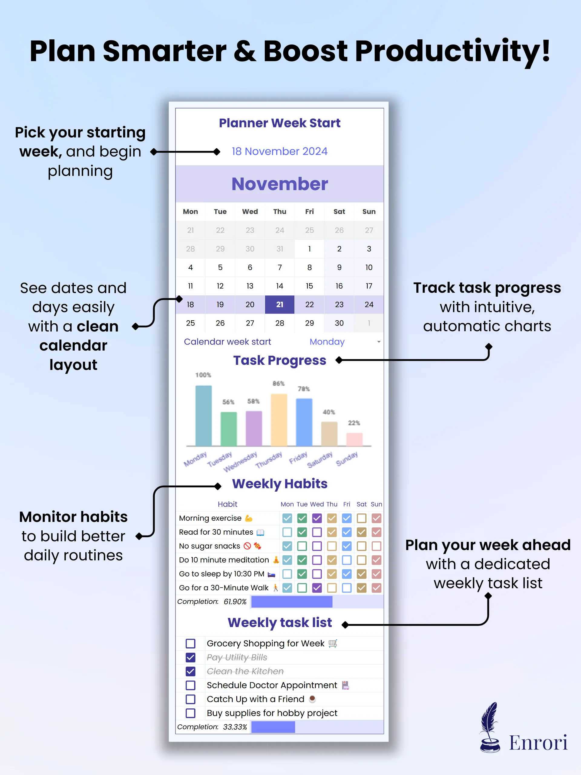 Daily & Weekly Planner product image (4)