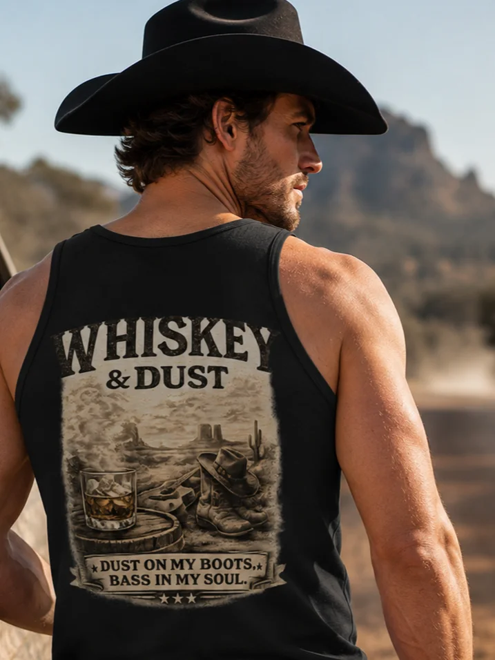Country Hardstyle | Whiskey & Dust | Garment-Dyed Tank Top product image (3)