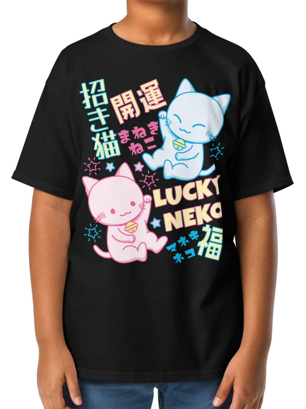 Lucky Charm Cats- Unisex Youth Heavyweight T-shirt product image (9)