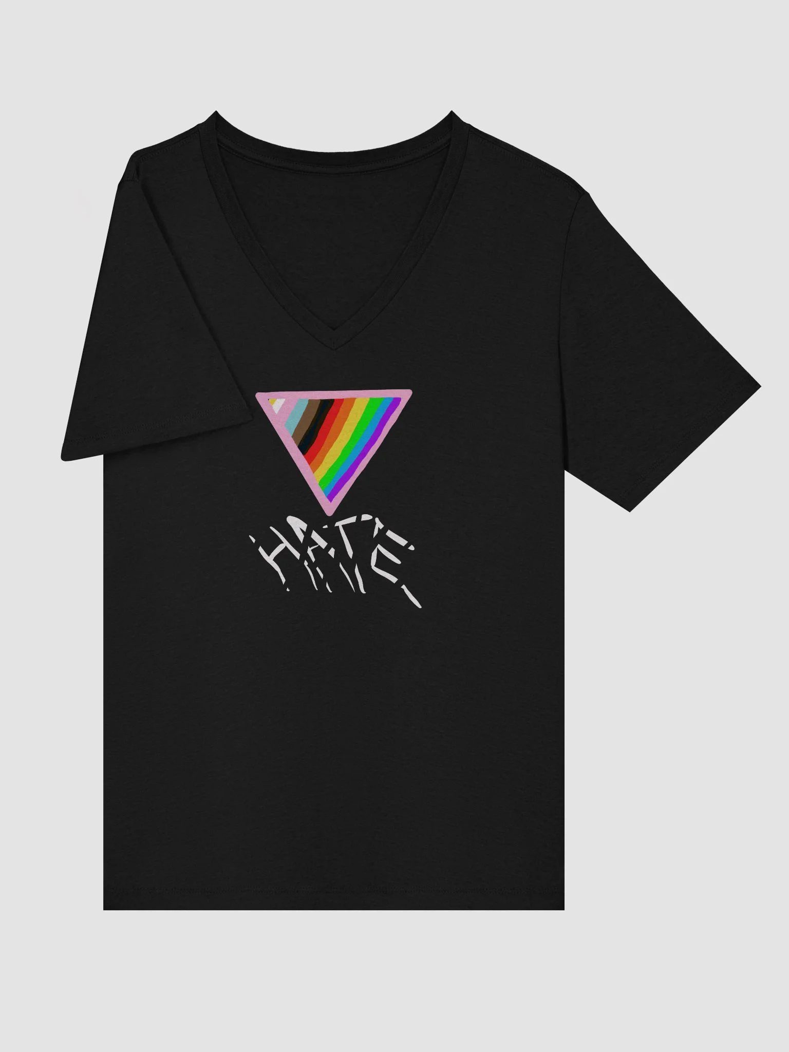 Crush Hate Relaxed V-Neck Tee product image (21)