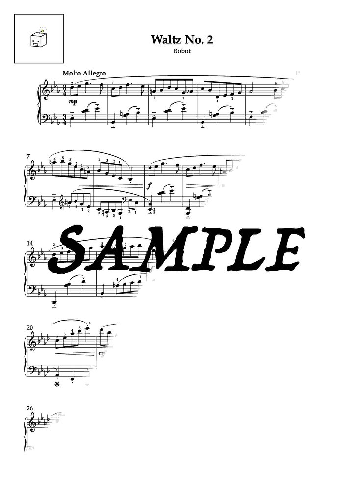 Waltz No. 2, Robot (2025 Edition) - Digital Sheet Music product image (2)