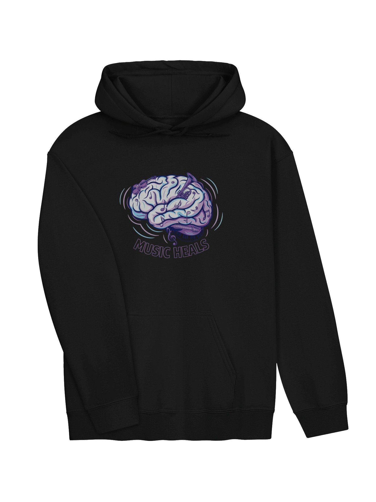 Music Heals Brain Art Hoodie product image (27)
