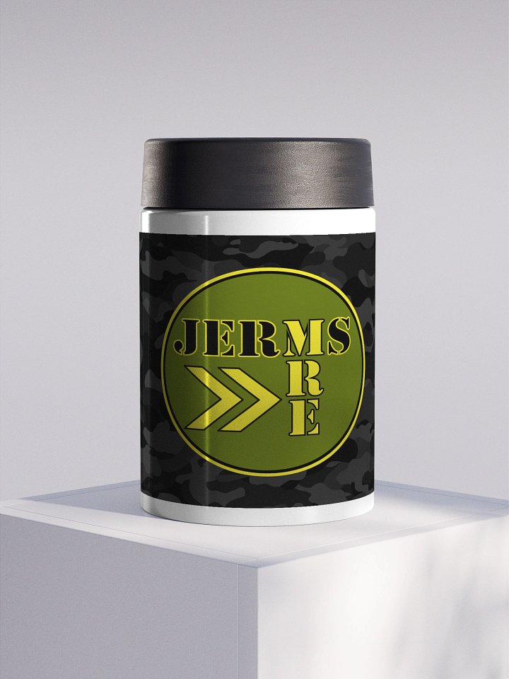 JermsMRE Black Steel Camo Beer Koozie product image (1)