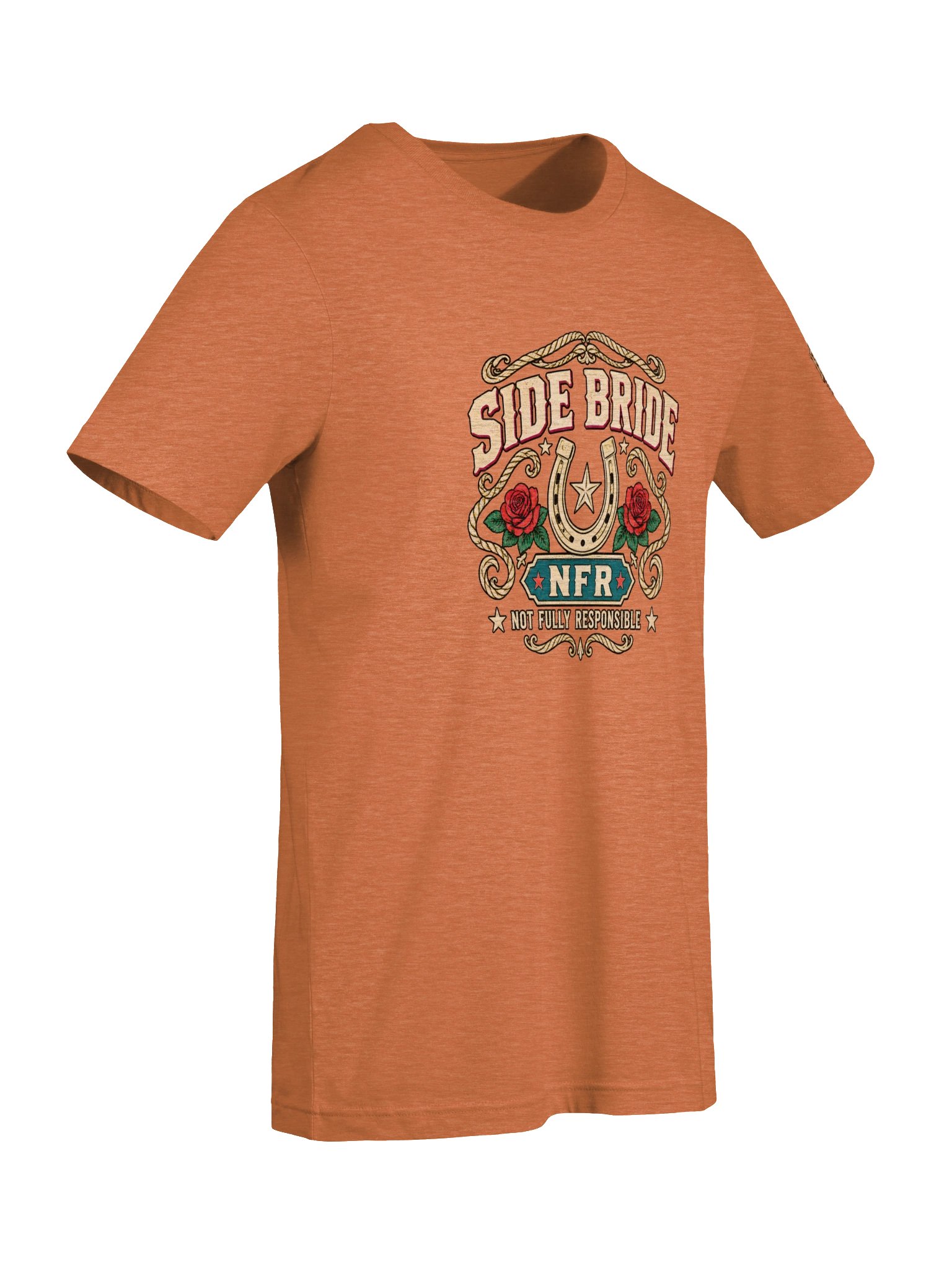 Western Bachelorette Shirt — Side Bride NFR Not Fully Responsible Tee | Broken Marriage™ product image (8)