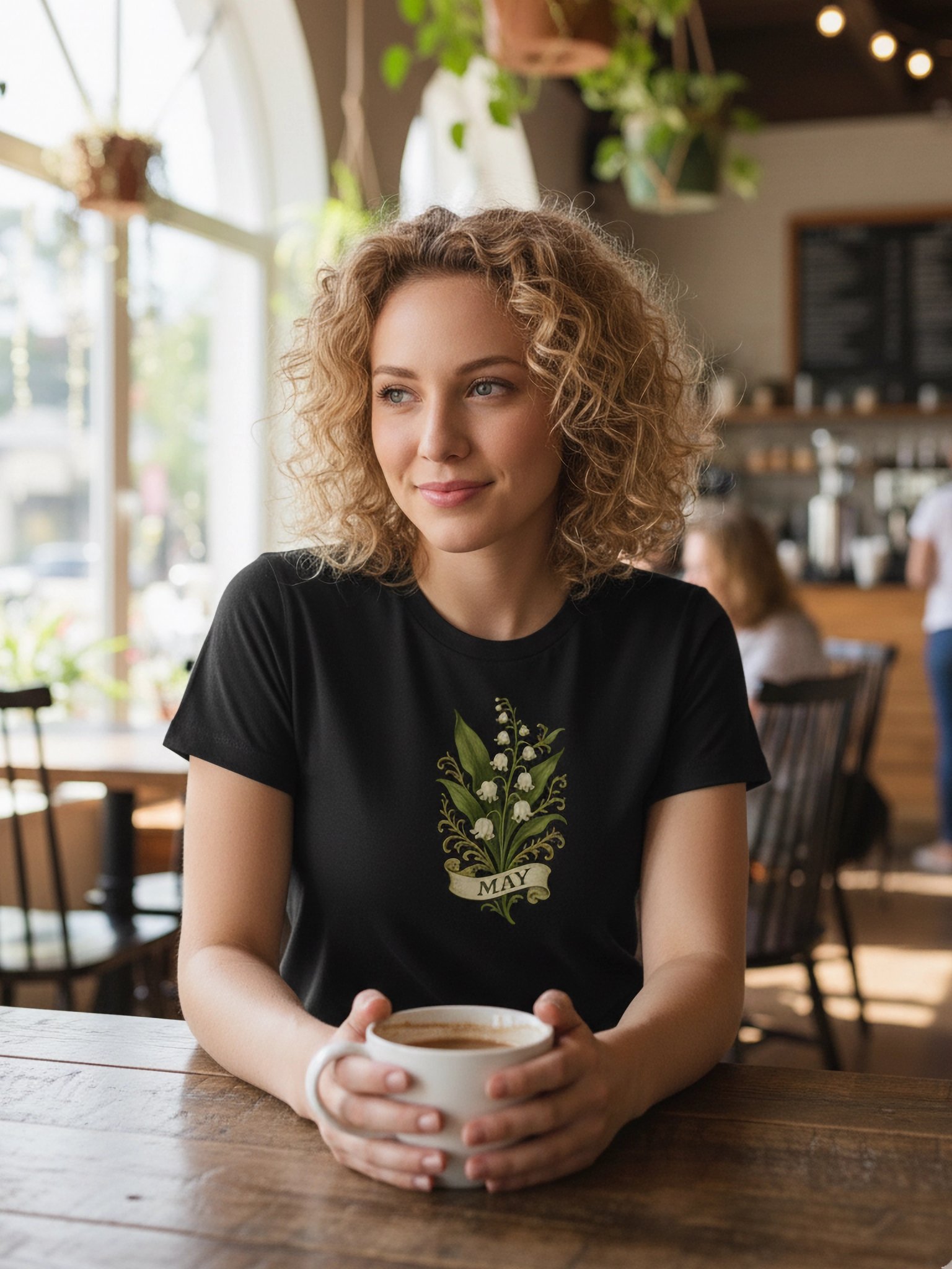 May Birth Flower Shirt – Lily of the Valley T-Shirt for Women | Vintage Botanical Floral Graphic Tee | May Birthday Gift product image (1)
