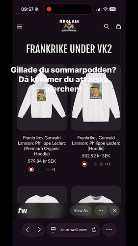 REKLAM. Japp, vi påminner om merchen igen. Eftersom vi utlovade detta i avsnittet så var vi ju tvungna att göra det, eller hu...
