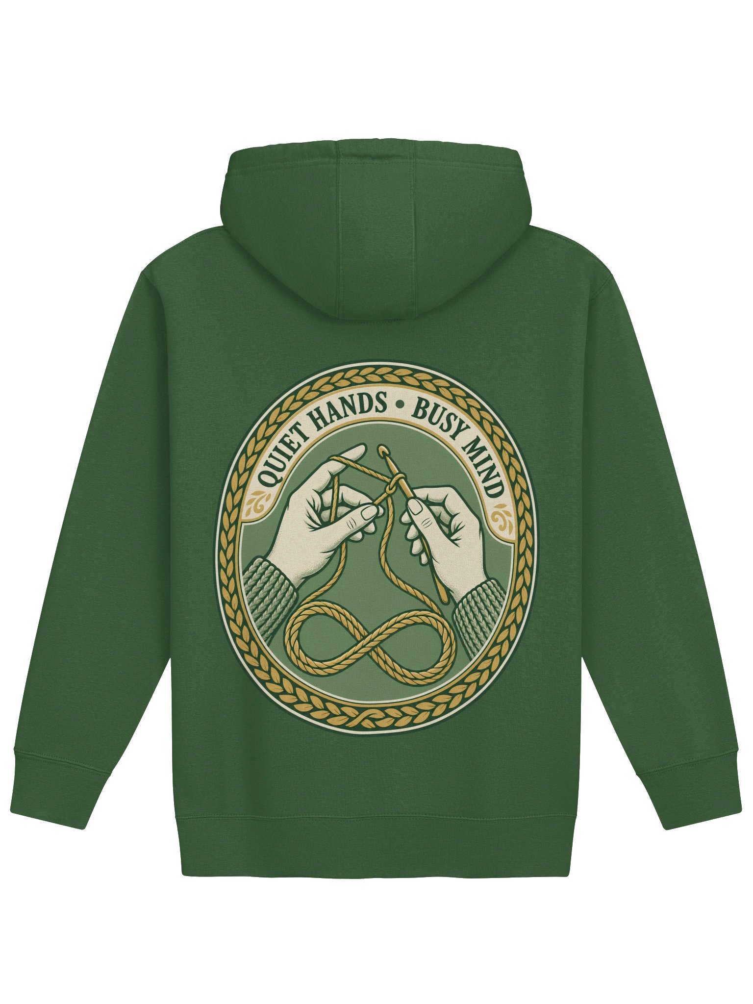 Quiet Hands Club Knitting & Crochet Hoodie product image (4)