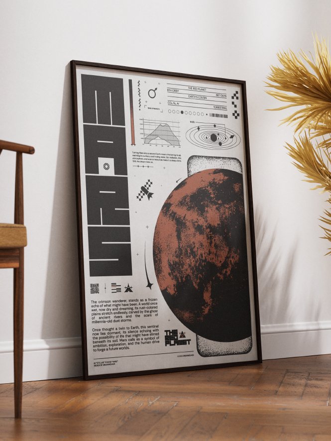Dominion : Mars — Bold Brutalist Digital Print for Modern Interior product image (3)