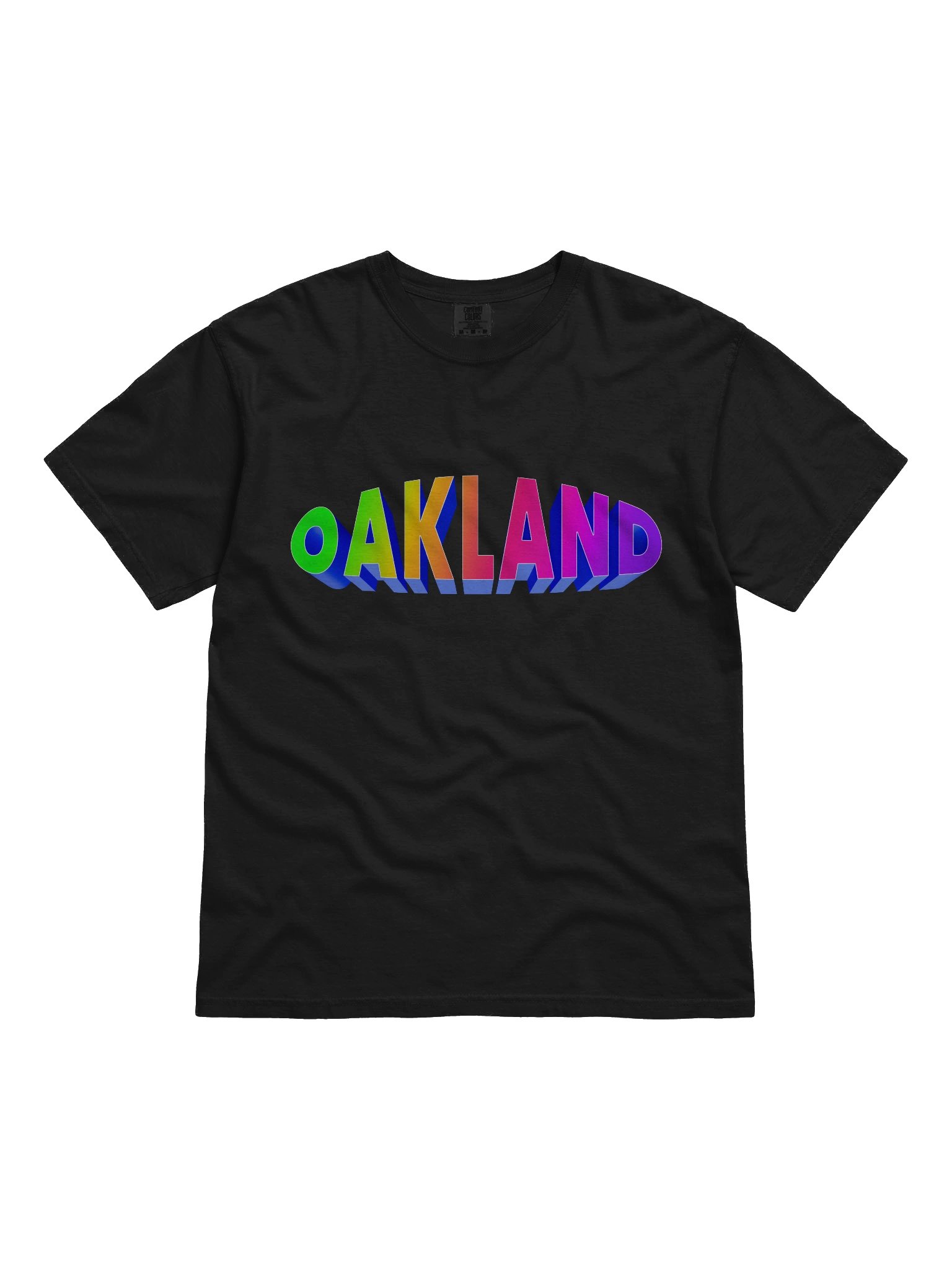 OAKLAND 3D Gradient Comfort Colors Tee by anvitzu product image (1)