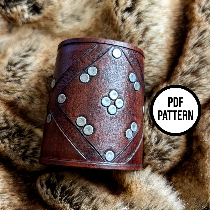 Stark Leather Cuff - Everyday Cosplay PDF Pattern for Leatherwork product image (2)