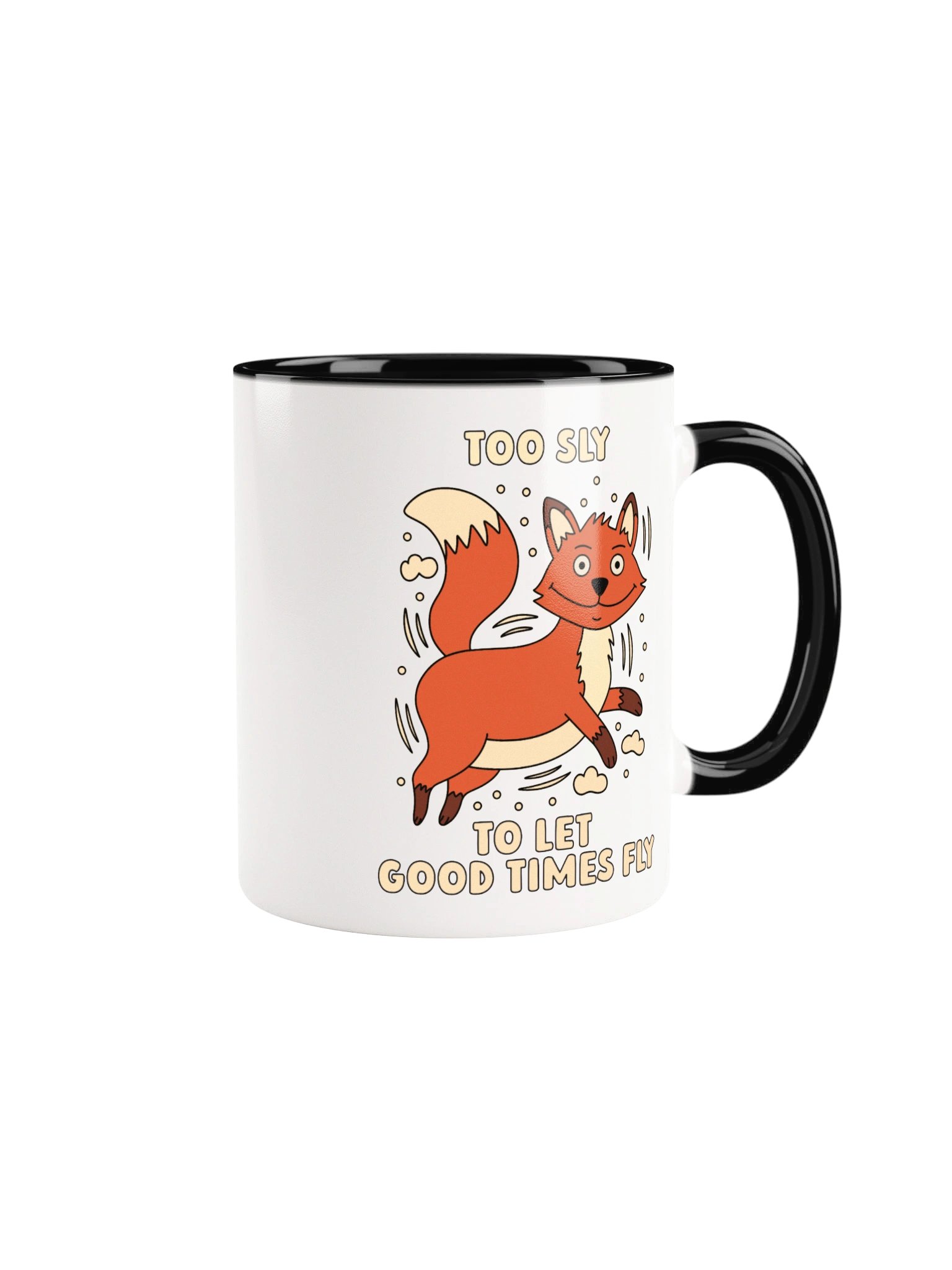 Too Sly To Let The Good Times Fly Cute Silly Funny Fox Mug product image (2)