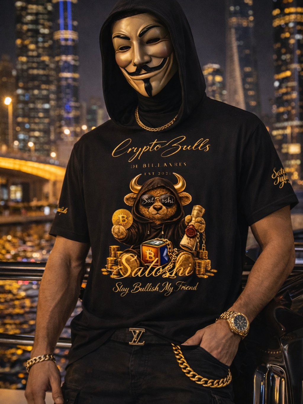 Bullish Satoshi Teddy Bull Tshirt - Bullish Collection product image (1)