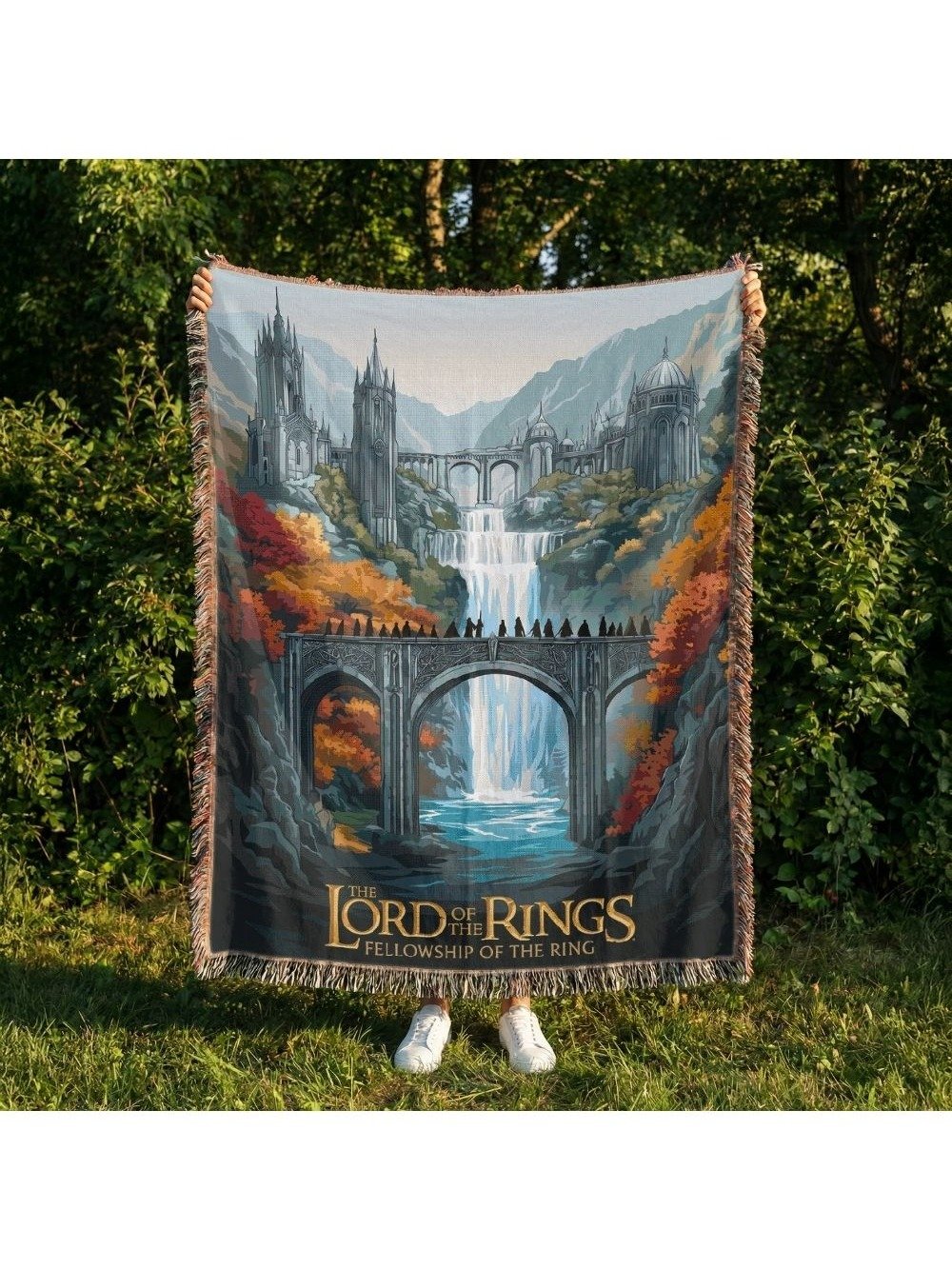 The Fellowship Crossing Rivendell Woven Blanket product image (5)