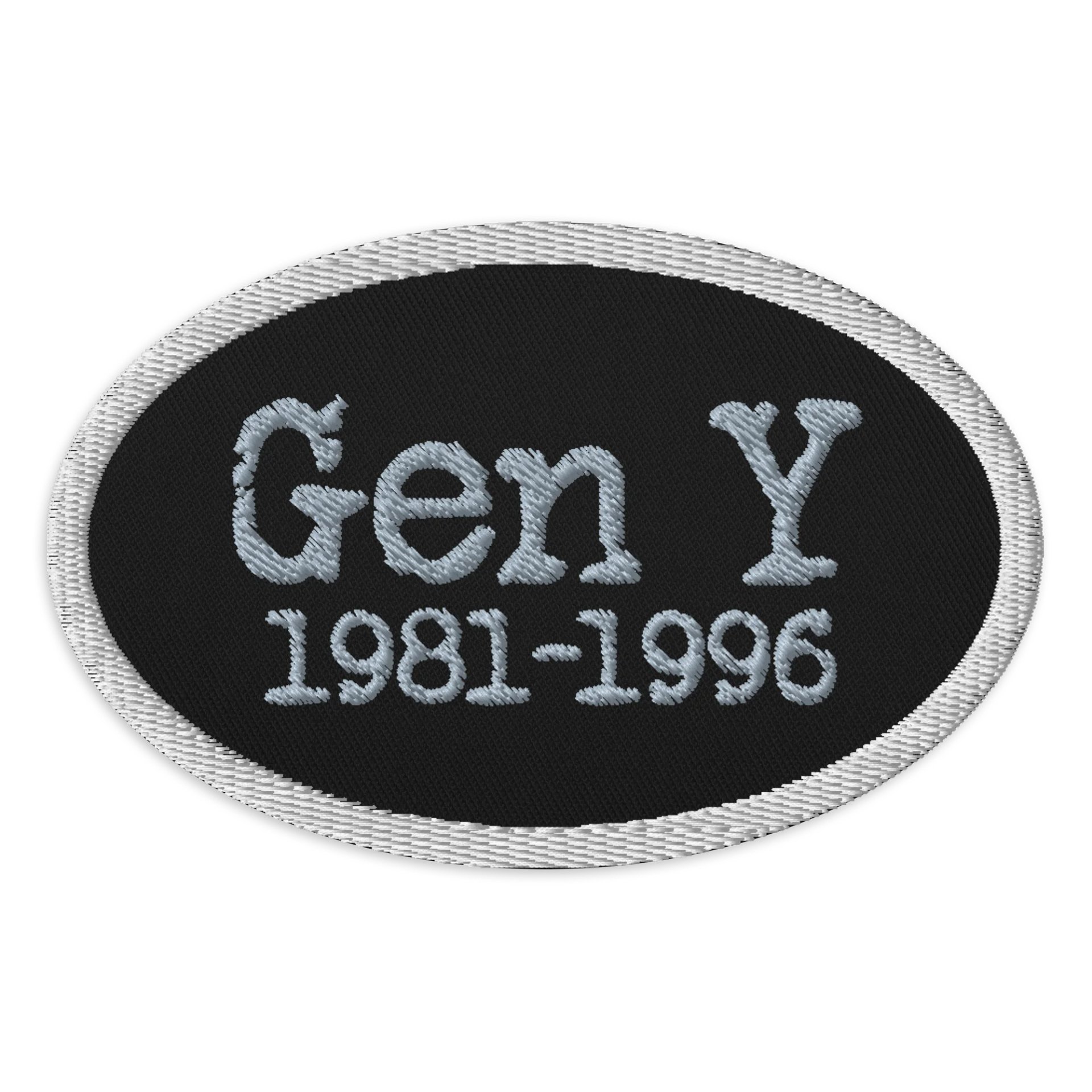 Gen Y 1981-1996 Embroidered Patch product image (1)