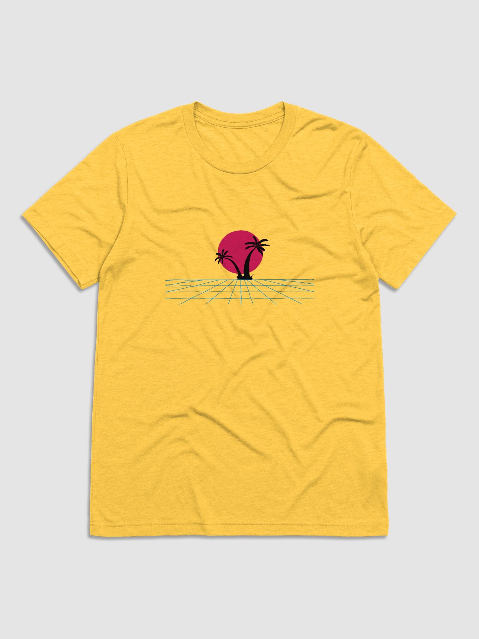 Retro Sunset Grid Tri-Blend Tee product image (1)