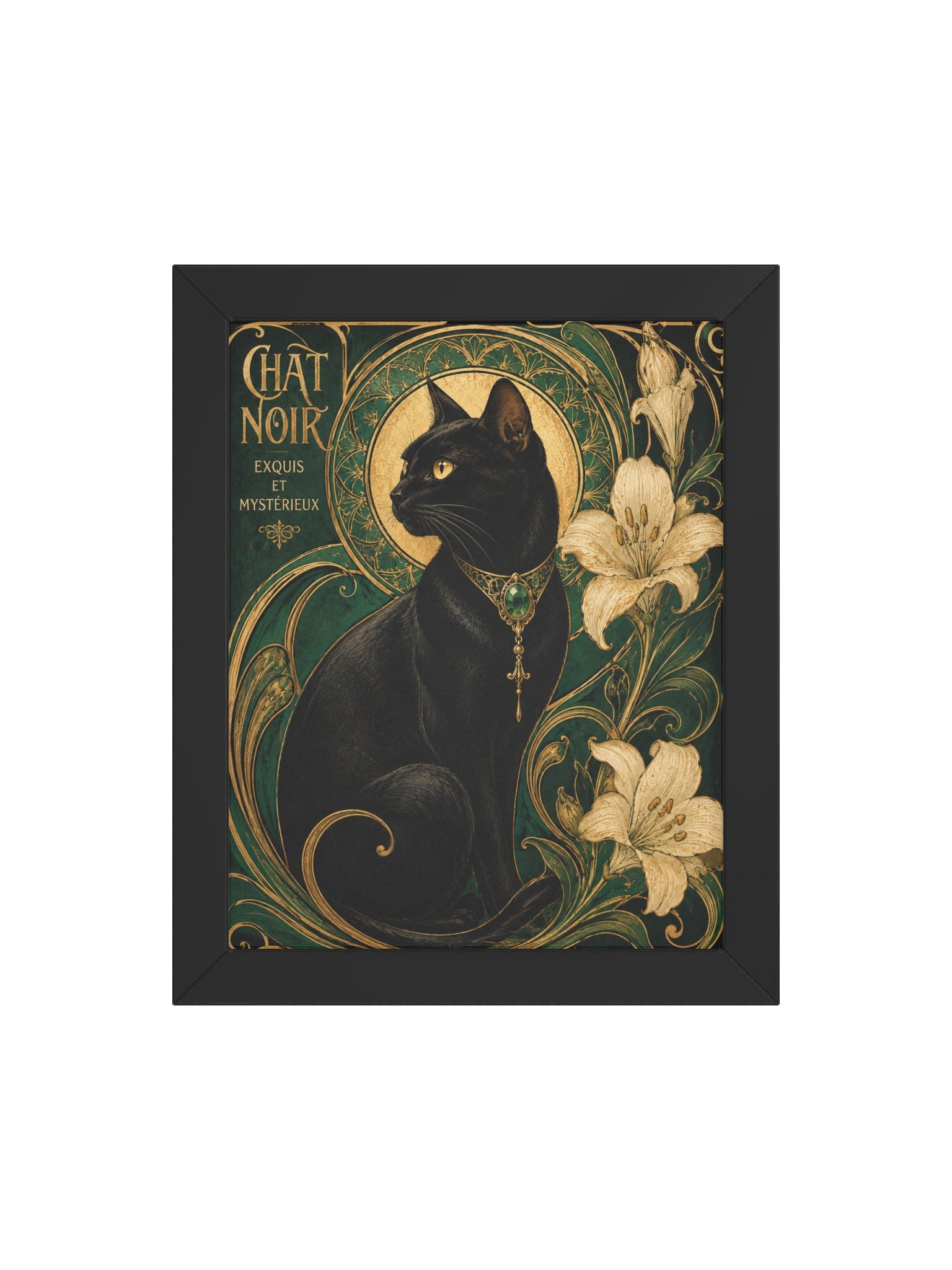 Chat Noir Art Nouveau Framed Poster product image (4)