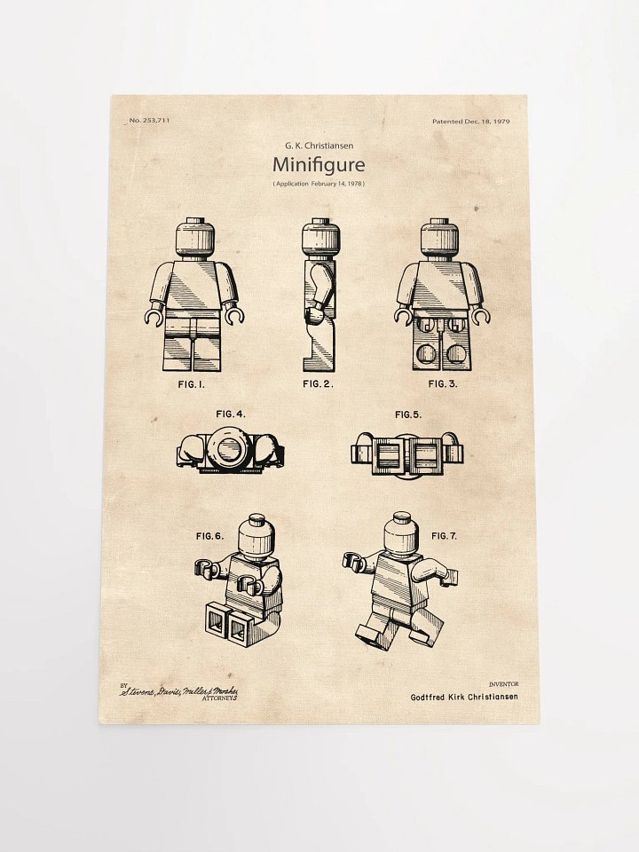LEGO Minifigure Patent | Poster product image (2)