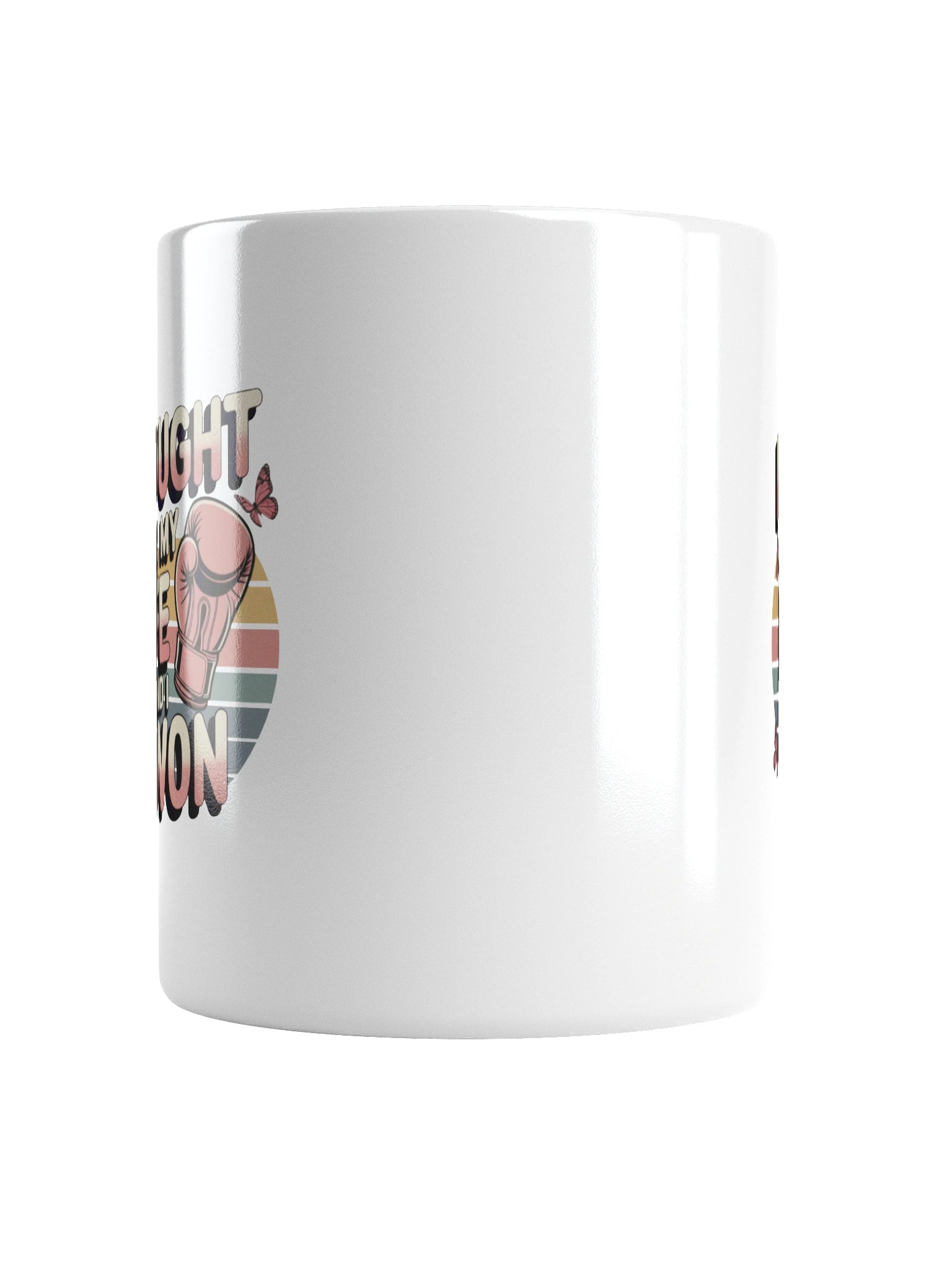 Victory Boxing Glove Breast Cancer Awareness Mug product image (16)
