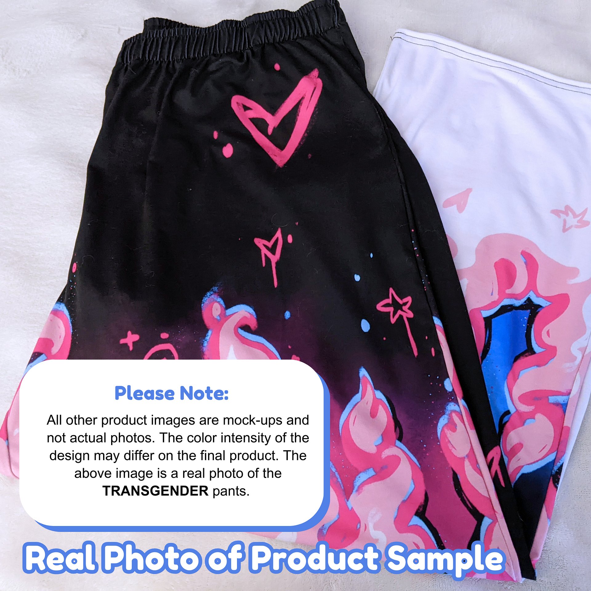 RISE Collection: Subtle Transgender Pride Phoenix Wide Leg Pants product image (5)